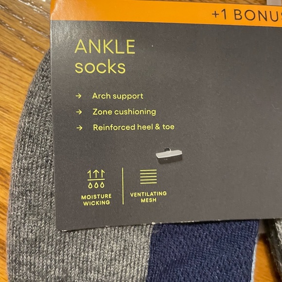 Ankle socks 4 pair arch support - Picture 7 of 9